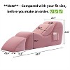 SYFERLORY Ergonomic Yoga Chair with Ottoman - Recliner with Side Pockets & Waist Pillow for Stretching and Relaxing - Fits Living Room or Bedroom，Pink - 2 of 4