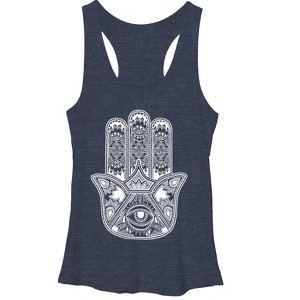 Women's Lost Gods Divine Hamsa Racerback Tank Top - 1 of 3