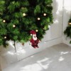 Slickblue 6-Inch Skiing Santa Felt Ornament – Made from 100% Wool for Holiday Decor - 2 of 3