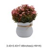 Unique Bargains Artificial Plants Flower Bud Vase Plastic 3.43"x3.43"x7.48" 1 Pc - 3 of 4