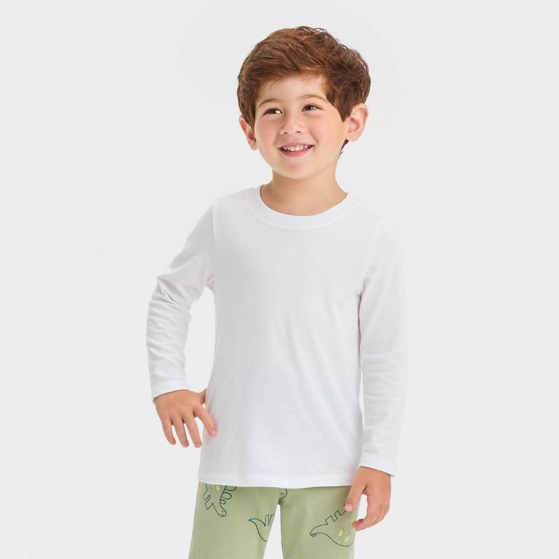 Toddler Boys' Long Sleeve Solid T-Shirt - Cat & Jack™, 1 of 7