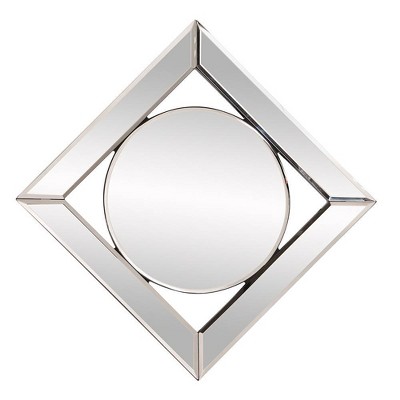 Lula 12" Square Beveled Edge Wall Mirror
