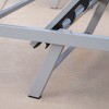 Salton Set of 2  Aluminum Mesh Loungers - Gray/Dark Gray - Christopher Knight Home - 4 of 4