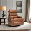 Large Electric Power Lift Recliner Chair for Elderly, 21¡± Seat Width, PU Leather Sofa with Vibration Massage, Lumbar Heat, Cup Holders & Side Pocket - 3 of 4