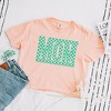 Simply Sage Market Women's Mom Checkered Box Puff Print Short Sleeve Relaxed Fit Cropped Tee - 2 of 4