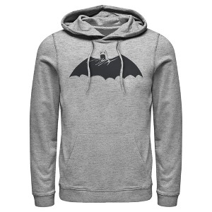 Men's Batman Caped Crusader Silhouette Pull Over Hoodie - 1 of 3
