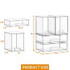 SpaceAid Baby Bottle Storage Organizer,  Stackable Acrylic Drawer Unit with Small, Medium &  Large Bin for Countertop, Cabinet, Vanity - 2 of 4