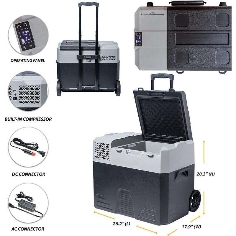 Glarewheel Electric Cooler Iceless Portable Refrigerator 52L, 5 of 7