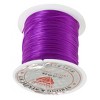 Unique Bargains 29.5 Ft 9M Elastic Stretchy Crystal String Beading Thread Spool Purple - 3 of 4