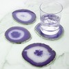 Modern Home Set of 4 Natural Agate Stone Coasters - 3 of 4