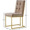 Meridian Furniture,Pierre Velvet Dining Chair, Set of 2 - 4 of 4