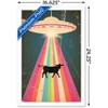 Trends International Ray Heere - UFO Cow Abduction 8 Framed Wall Poster Prints - 3 of 4