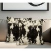 HomeRoots Set of Two 18" Black and White Rabbit Natural Fur Throw Pillow - 2 of 4