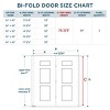 SMARTSTANDARD 78.4 in. H 3-Panel White Primed Hollow Core Bifold Door with Hardware Kit, Pre-drilled Doors - 3 of 4