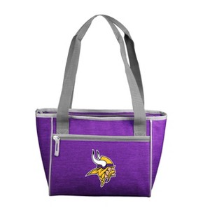 NFL Minnesota Vikings Crosshatch 16 Can Cooler Tote - 21.3qt - 1 of 3