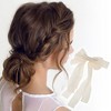 Unique Bargains Fashion Ribbon Bow Hair Clips Hairdo Clip 1 Pc - 3 of 4