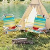Tangkula 1/2 PCS Backpack Beach Chair Foldable 5-Position Lay Flat Lounge Chair - 3 of 4