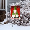 Gnome Tree Christmas Burlap Garden Flag Trio Humor 18" x 12.5" Briarwood Lane - 4 of 4