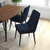 Vynxaria Dark Blue Dining Chairs - Set of 2 for Minimalist Elegance - 4 of 4