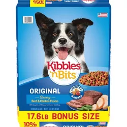 Kibbles 'n Bits Original Savory Beef & Chicken Flavors Adult Complete & Balanced Dry Dog Food