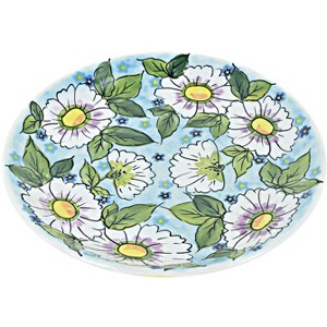 Blue Rose Polish Pottery 401 Millena Dessert Plate - 1 of 2