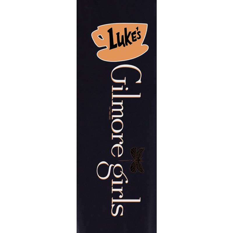 Gilmore Girls Womens' Luke's Diner Logo TV Show Sleep Pajama Pants Black, 3 of 4