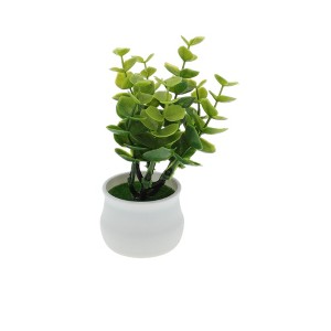 Unique Bargains Artificial Plants Plastic Green 2.76"x2.76"x5.51" 1 Pc - 1 of 4