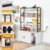 Acekool Hidden Cat Litter Cabinet - 2-in-1 Enclosure with Storage & Charging - 3 of 4