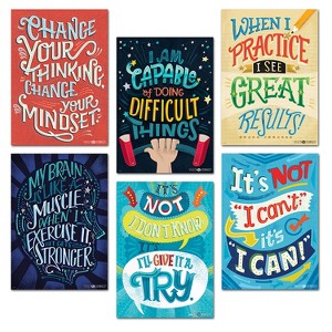 Creative Teaching Press® Mindset Inspire U Poster 6-Pack - 1 of 1