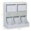 Yinvani Kids Bookcase, Toy Storage Organizer Cabinet, Children Display Bookshelf with Drawers for Toys, Clothes, Books - 2 of 4