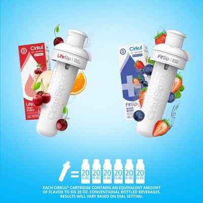 Cirkul 22 oz Blue Plastic Sports Water Bottle Kit