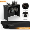 VINGLI 45" Commercial Portable Bar Table for Events, Mobile Bar, Mobile Bartending Station, Outdoor Bar Indoor Pop Up Bar Table with Skirt - 4 of 4