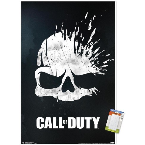 Call of Duty: Modern Warfare 2 - Ghost Emblem Wall Poster, 22.375 x 34 