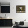Stupell Industries Deco Style Glam Bathroom Black Framed Giclee Art - 2 of 4