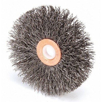 Weiler  Wire Wheel Brush,Carbon Steel,3 in. dia. 15543