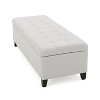 Modern Contemporary Fabric Storage Ottoman for living room bedroom-Christopher Knight Home - 2 of 4