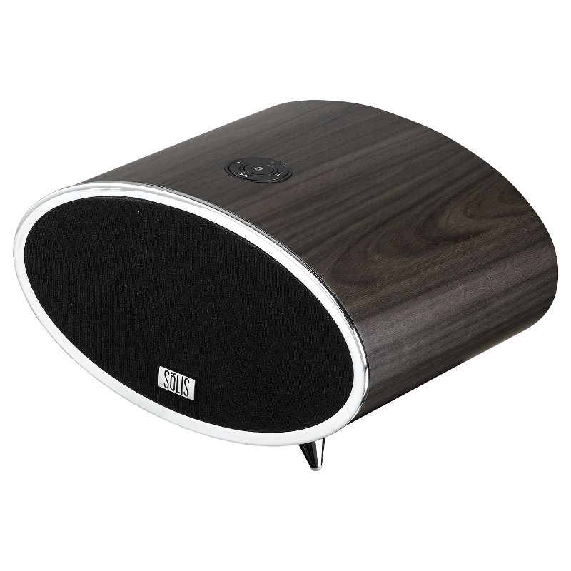 SOLIS Bluetooth/Wi-Fi Stereo Smart Speaker with Chromecast built-in - Dark Brown Wood (SO-6000), 4 of 7