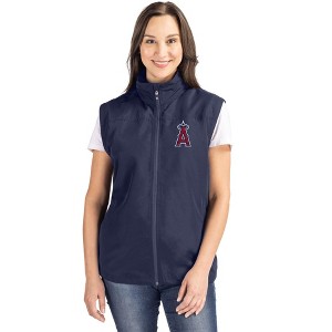 Los Angeles Angels Cutter & Buck Charter Eco Recycled Full-Zip Womens Vest - 1 of 1
