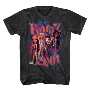 Mens Original Bratz Dolls Shirt - Yasmin, Cloe, Jade, and Sasha - Bratz Tie Dye T-Shirt - 1 of 4