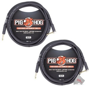 Pig Hog Tour Grade 10ft Instrument Cable - PH10R - 2 Units - 1 of 3