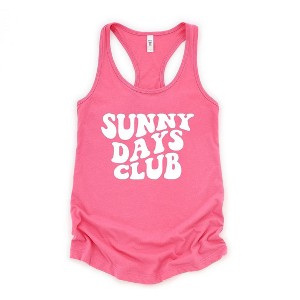 Simply Sage Market Women's Sunny Days Club Graphic Racerback Tank - 1 of 2