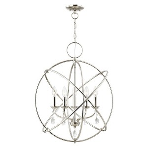Livex Lighting Aria 5 - Light Chandelier in  Polished Nickel - 1 of 3