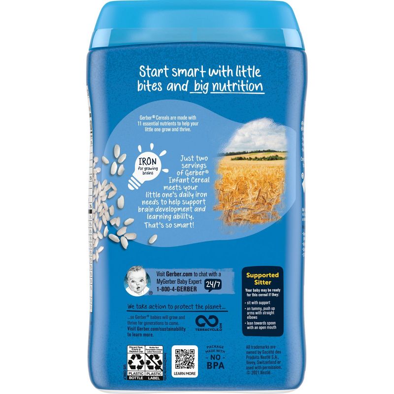 Gerber Single Grain Rice Baby Cereal - 16oz, 5 of 10