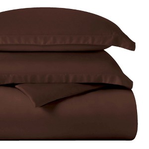 Egyptian Cotton 400 Thread Count Solid Duvet Cover Set by Blue Nile Mills - 1 of 4