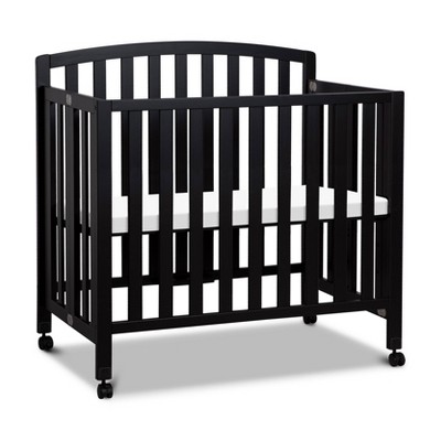 Davinci Dylan Folding Portable 3-in-1 Mini Crib And Twin Bed - Black 