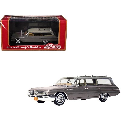 1962 Buick Invicta Station Wagon Fawn Mist Gray with Beige Top Limited Edition 1/43 Model Car by Goldvarg Collection