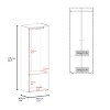 CAVINAS 2-Door Tall Wardrobe Cabinet,Armoire Closet with Full-Length Hanging Rod,Closet Wardrobe for Bedroom,Dressing Room,Apartment - 3 of 4