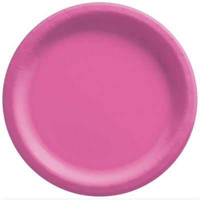 Sparksettings Pink Disposable Paper Dessert Plates 6 3/4 Inches