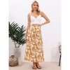 INSPIRE CHIC Women's Floral Summer High Waist Boho Paisley Print A-Line Zipper Trendy Maxi Skirts - 4 of 4