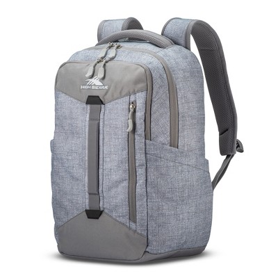 High Sierra Clubs Everyday Reflective Accent Backpack with Tablet Sleeve,  Adjustable Shoulder Straps, and Comfort Mesh Back, Silver Heather